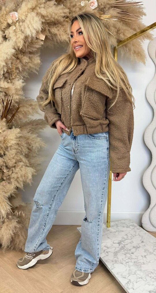 TEDDY BOMBER JACKET CAMEL