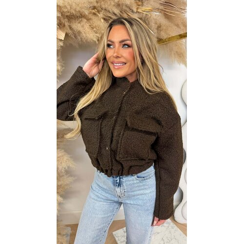 TEDDY BOMBER JACKET CHOCO