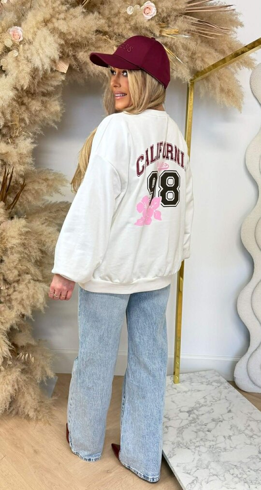 FLOWER CALIFORNIA SWEAT 801813 OFFWHITE