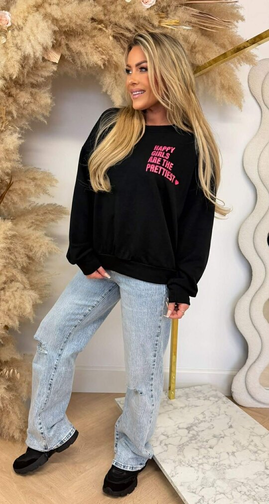 HAPPY GIRLS SWEAT BLACK