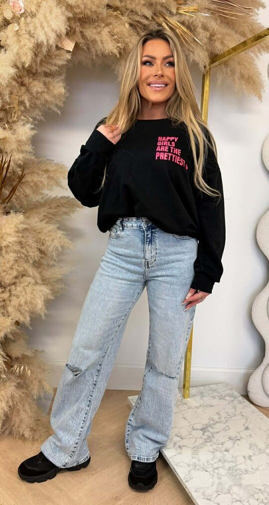 HAPPY GIRLS SWEAT BLACK