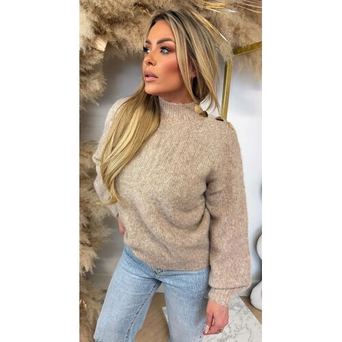 EMMA HEART SWEAT 004 TAUPE