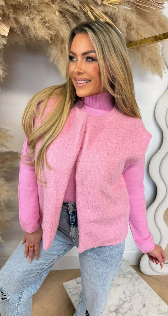 BASIC VILT GILET SWEETPINK