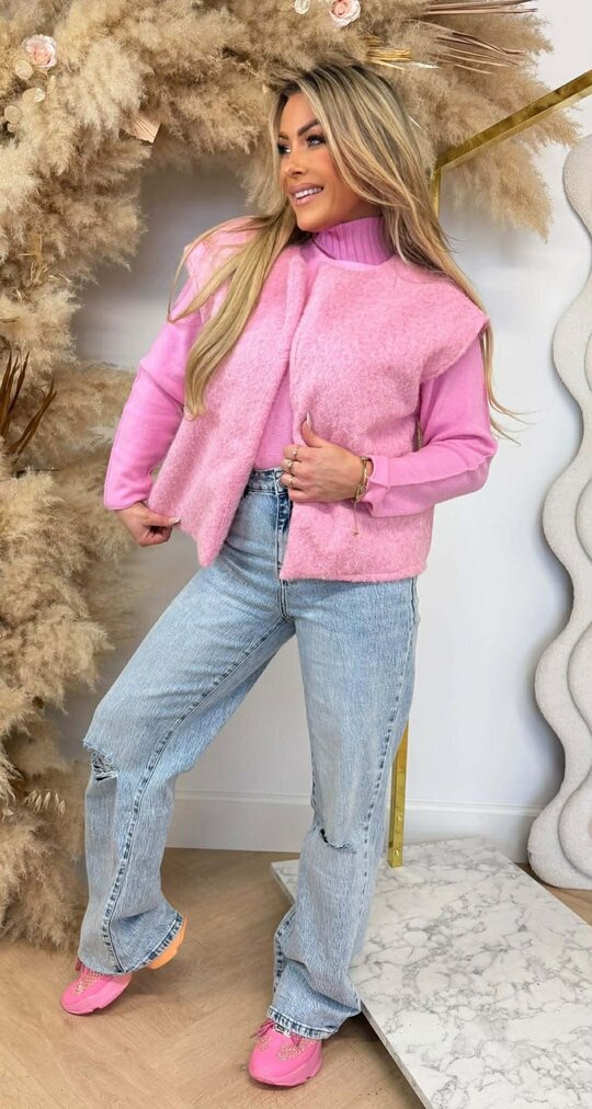 BASIC VILT GILET SWEETPINK
