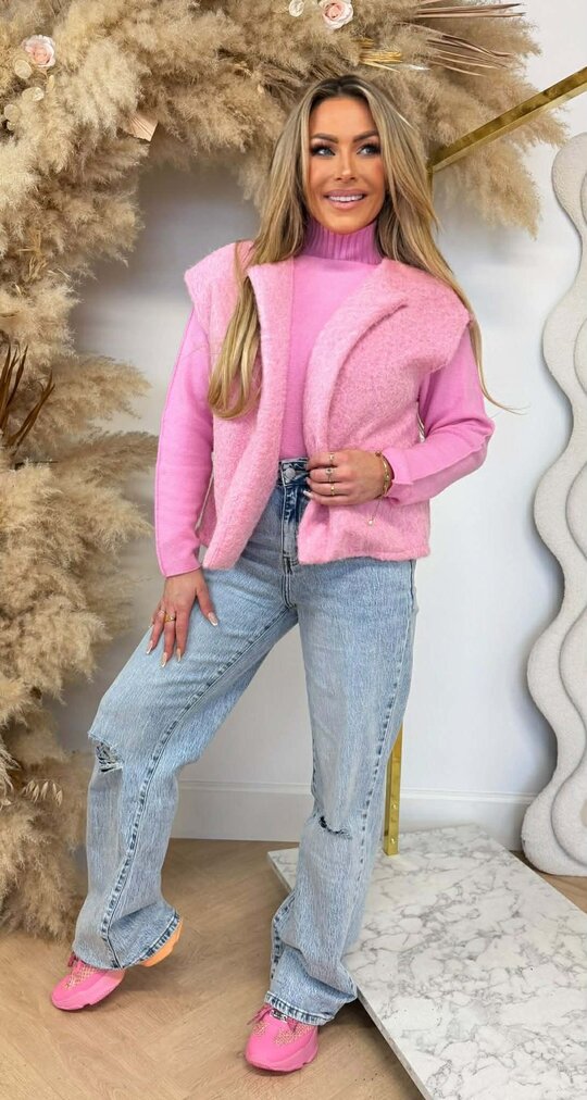 BASIC VILT GILET SWEETPINK