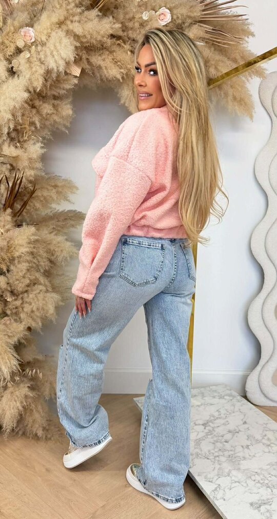 TEDDY BOMBER JACKET LIGHTPINK