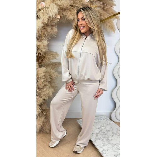 ZIPPER COMFY SET BEIGE