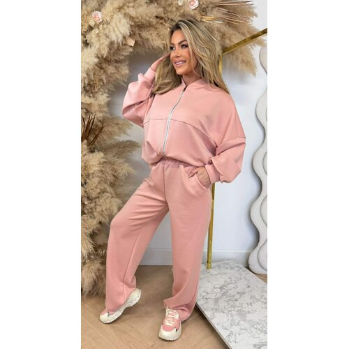 ZIPPER COMFY SET PINK