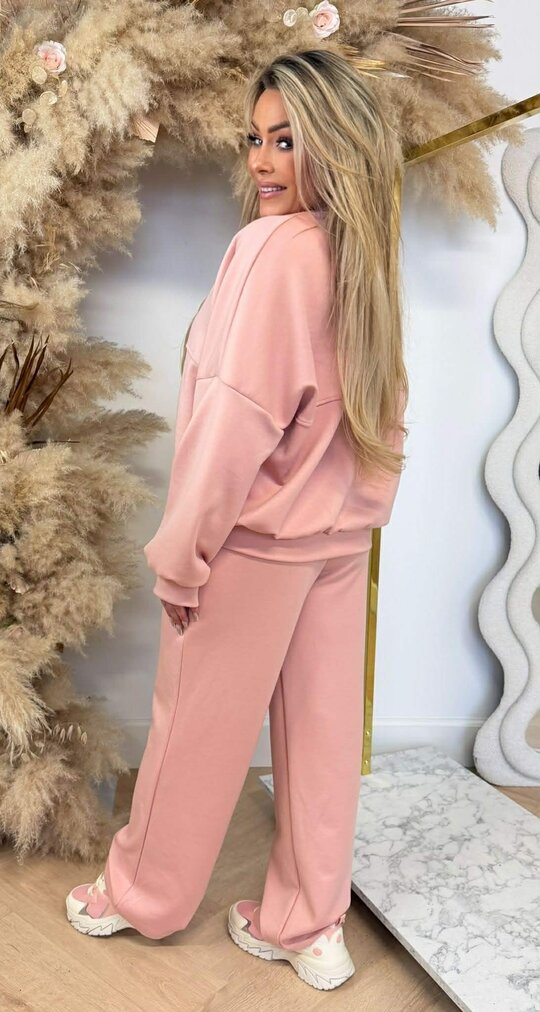 ZIPPER COMFY SET PINK