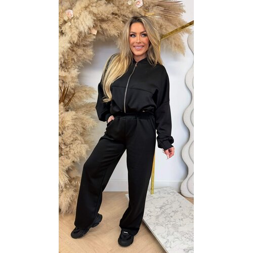 ZIPPER COMFY SET BLACK