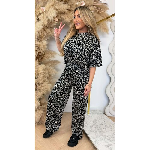 LEOPARD STRETCH SET 905 GREY *BIG LEO*