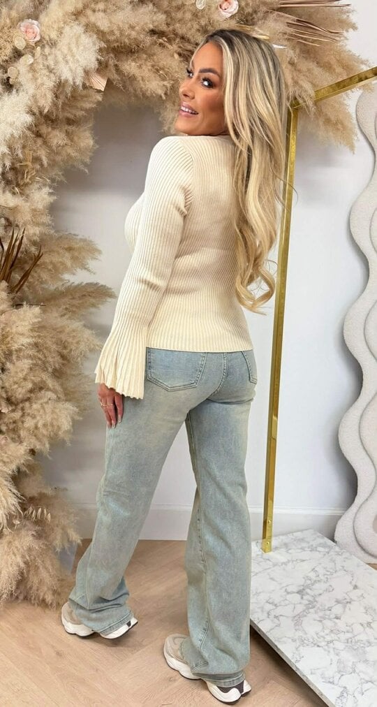 BIBI FLAIR MOUW TOP 2033 BEIGE