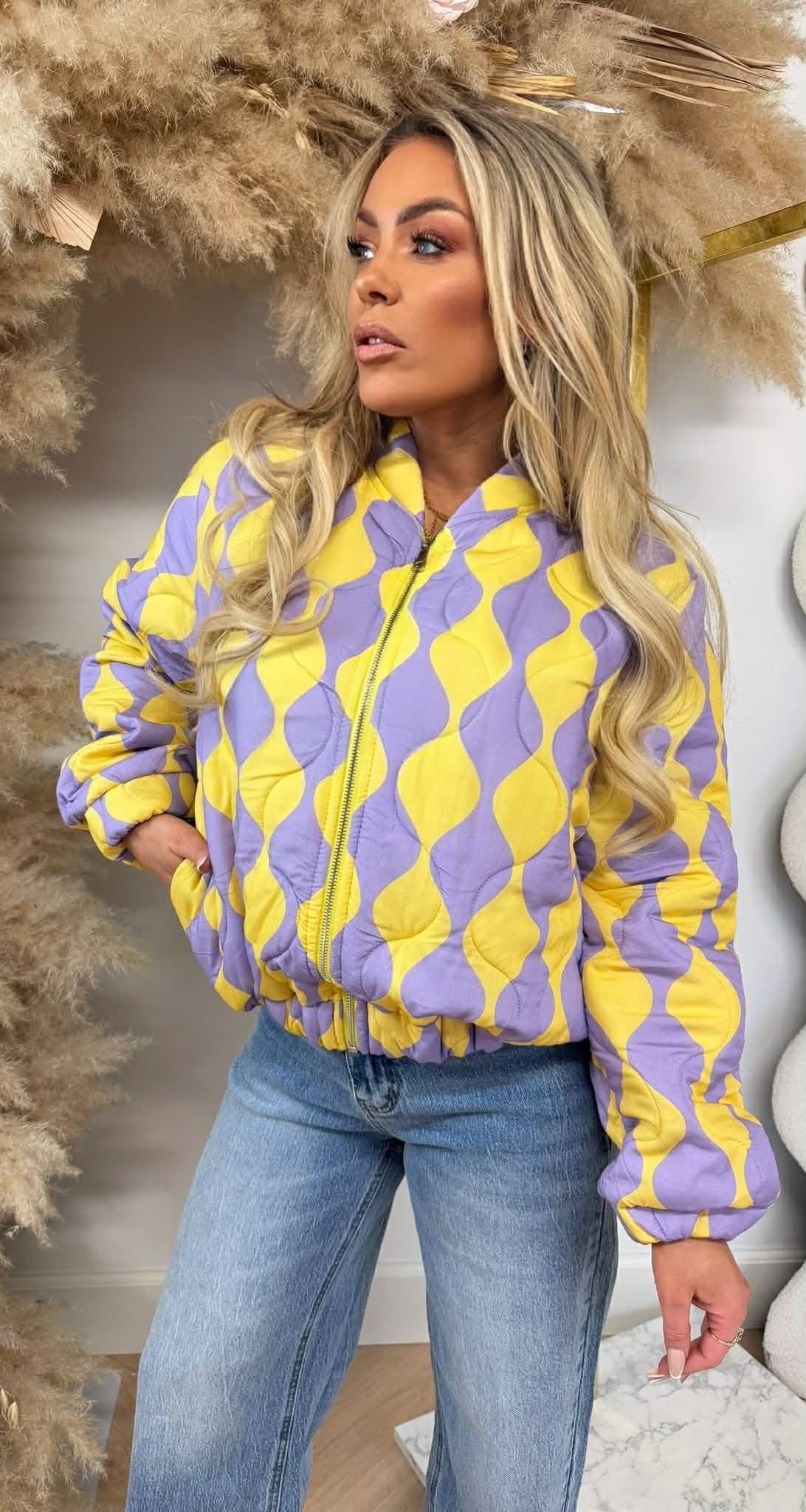 BUMBA JACKET YELLOW/PURPLE
