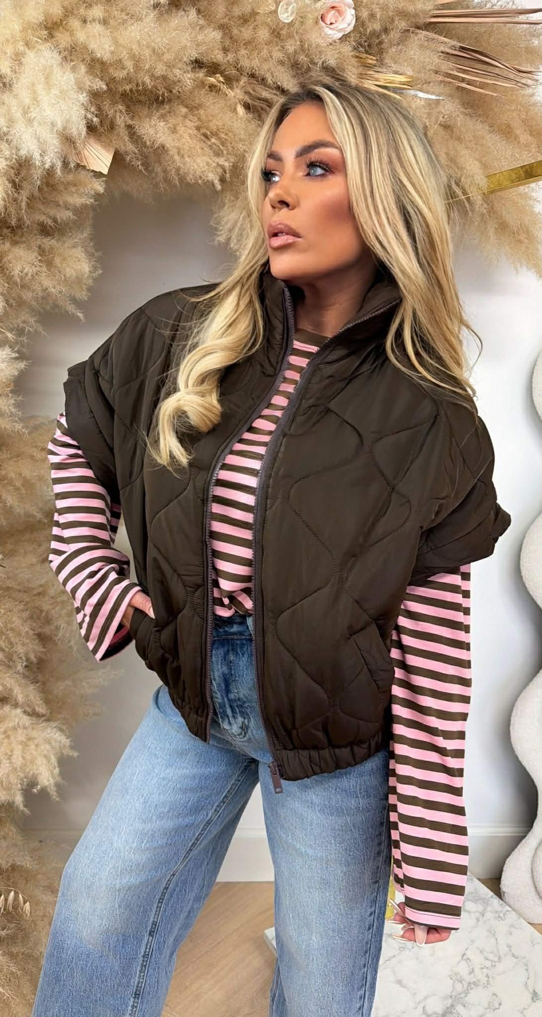 PUFFER BODYWARMER 1113/1137 CHOCO