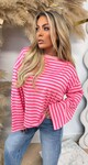 STRIPE LONGSLEEVE TEE PINK