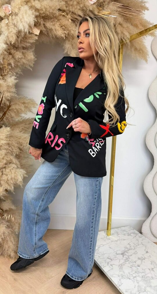 GRAFFI SMILE BLAZER BLACK