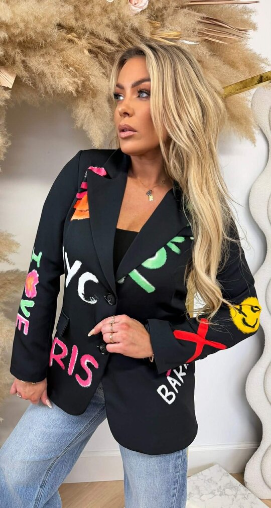 GRAFFI SMILE BLAZER BLACK