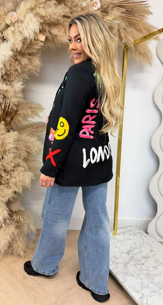 GRAFFI SMILE BLAZER BLACK