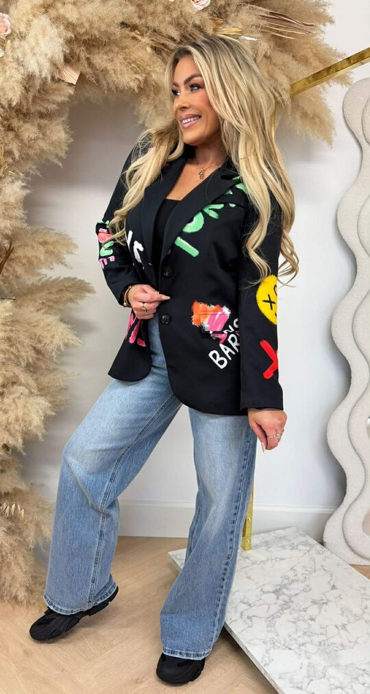 GRAFFI SMILE BLAZER BLACK