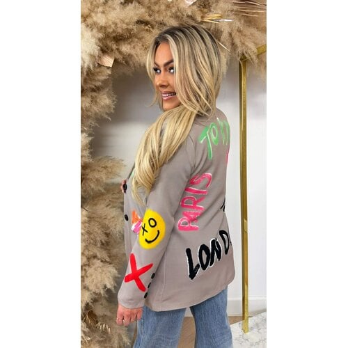 GRAFFI SMILE BLAZER TAUPE