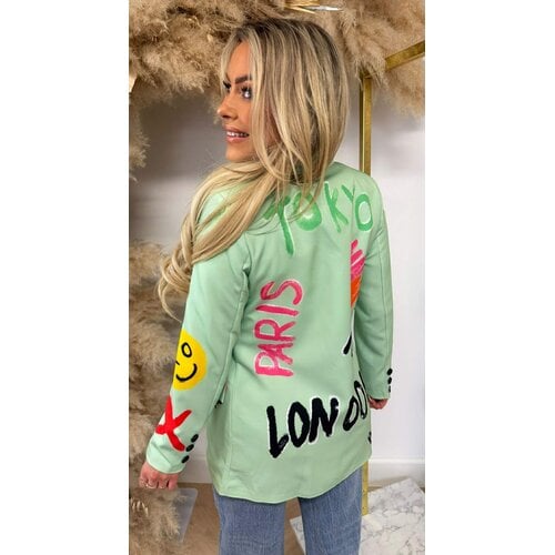 GRAFFI SMILE BLAZER MINT