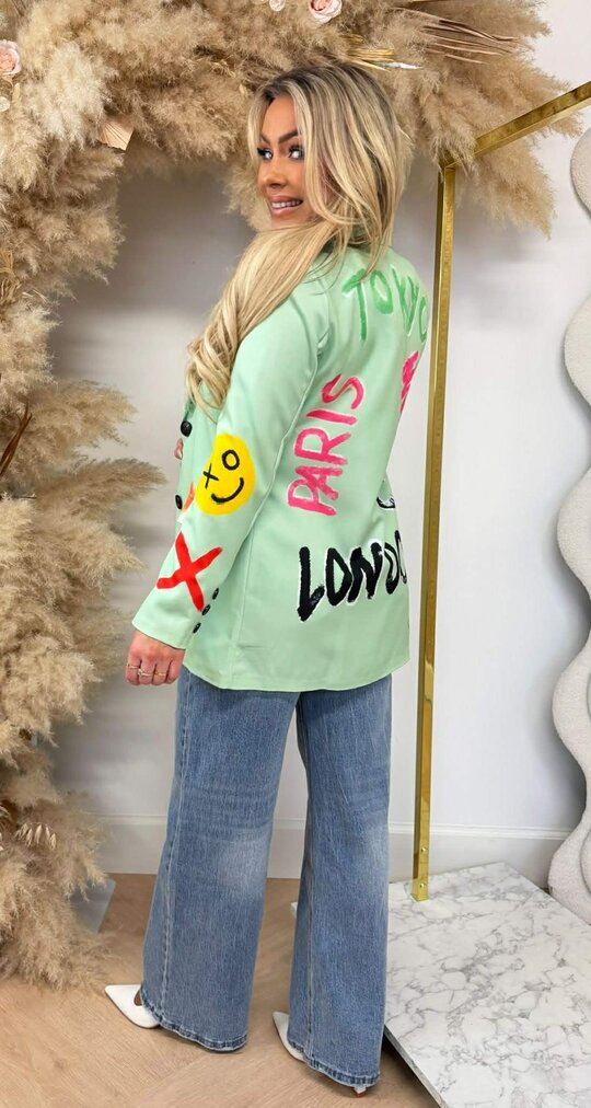 GRAFFI SMILE BLAZER MINT