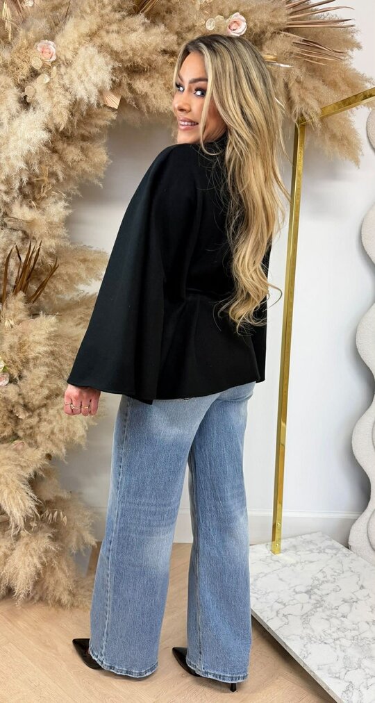 LEONIE PONCHO BLACK