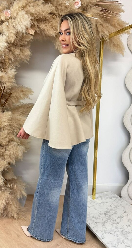 LEONIE PONCHO BEIGE