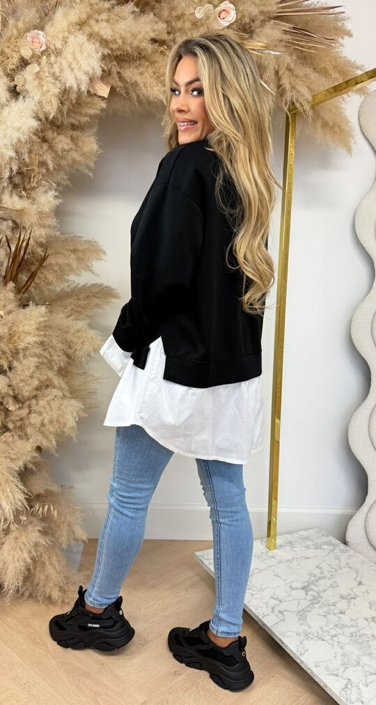 SWEATER BLOUSE BLACK