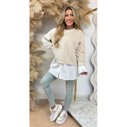 SWEATER BLOUSE BEIGE