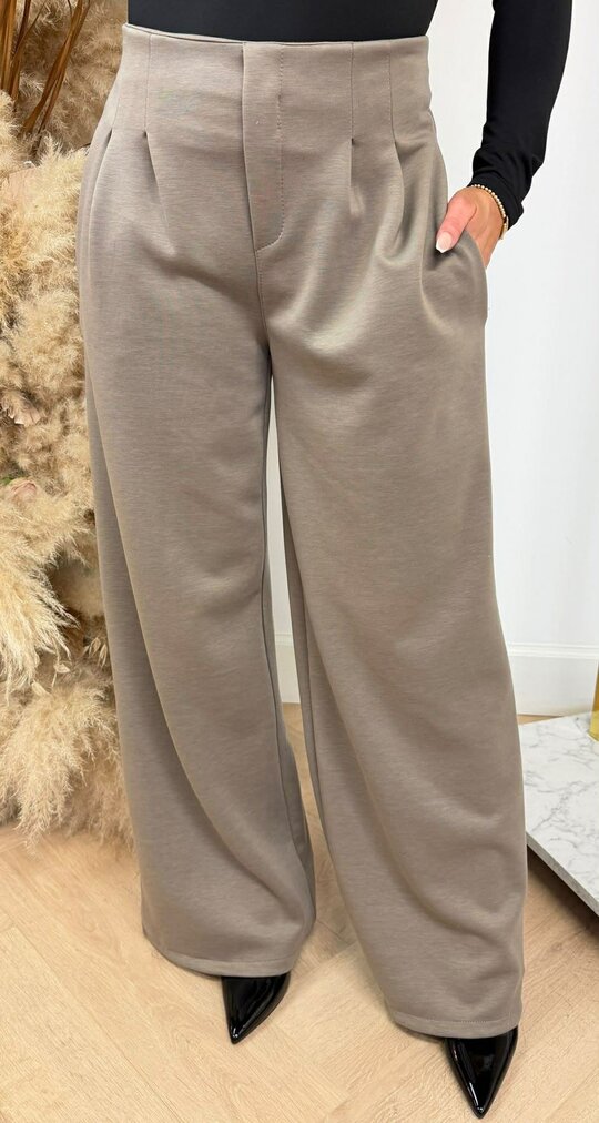 STRETCH PANTALON TAUPE