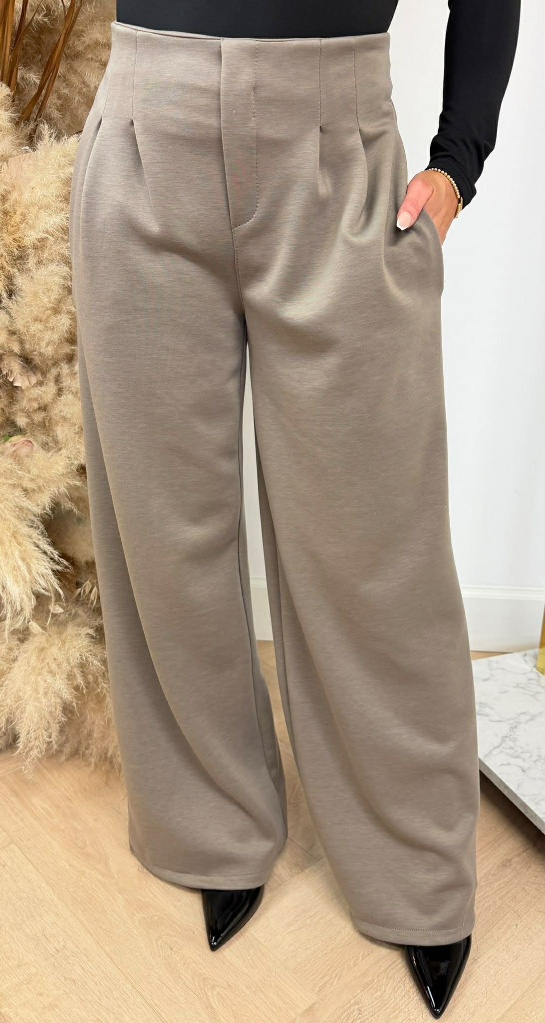 STRETCH PANTALON TAUPE