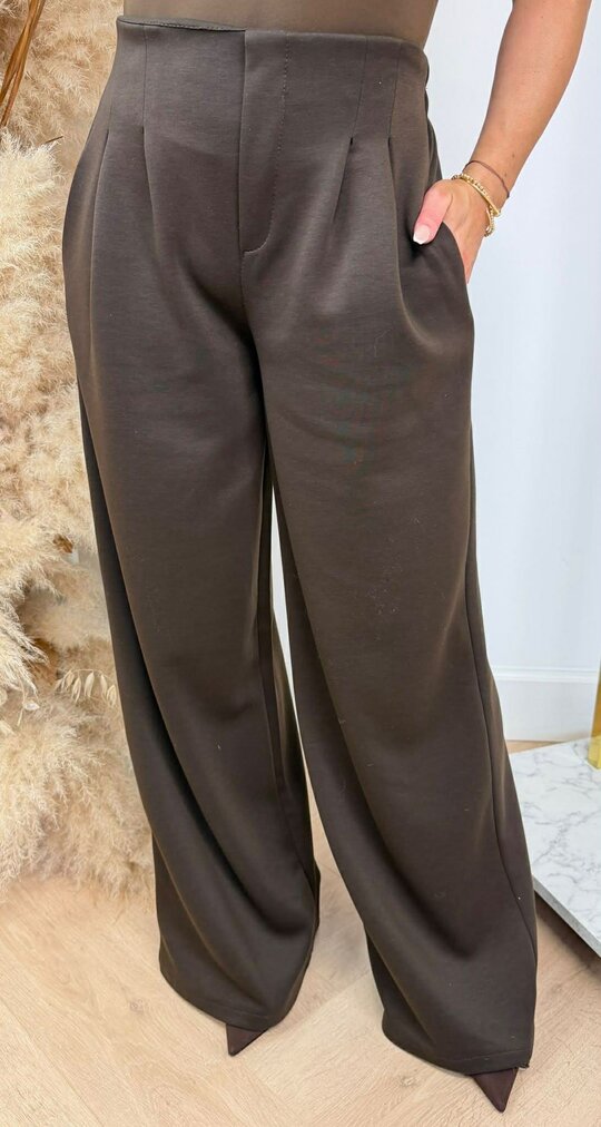 STRETCH PANTALON CHOCO
