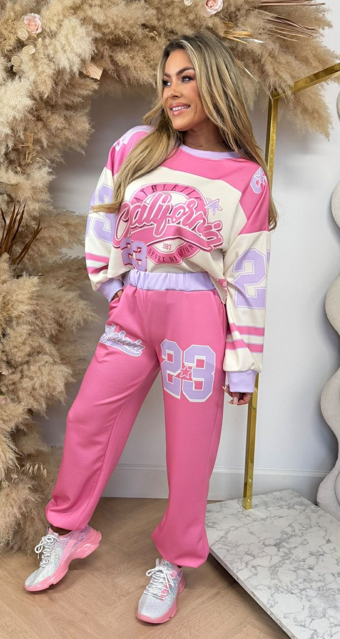 CALIFORNIA ATHLETIC 23 SET PINK
