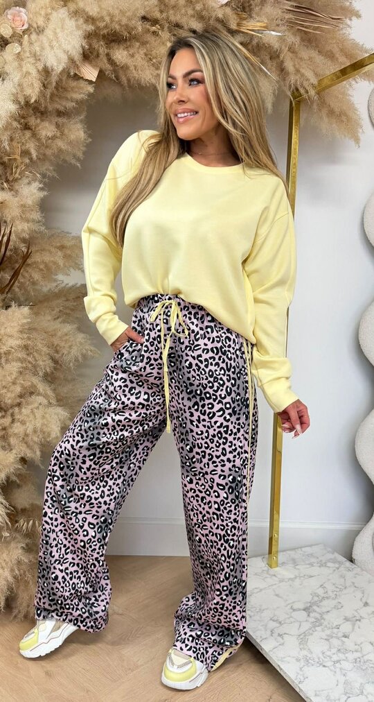 GIRL LEOPARD NEON SET YELLOW