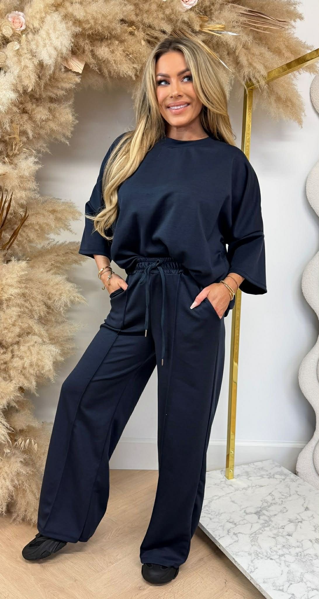 SARAH 2 PIECE SET NAVY