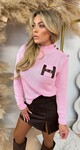 H KNITTED BUTTON TRUI PINK