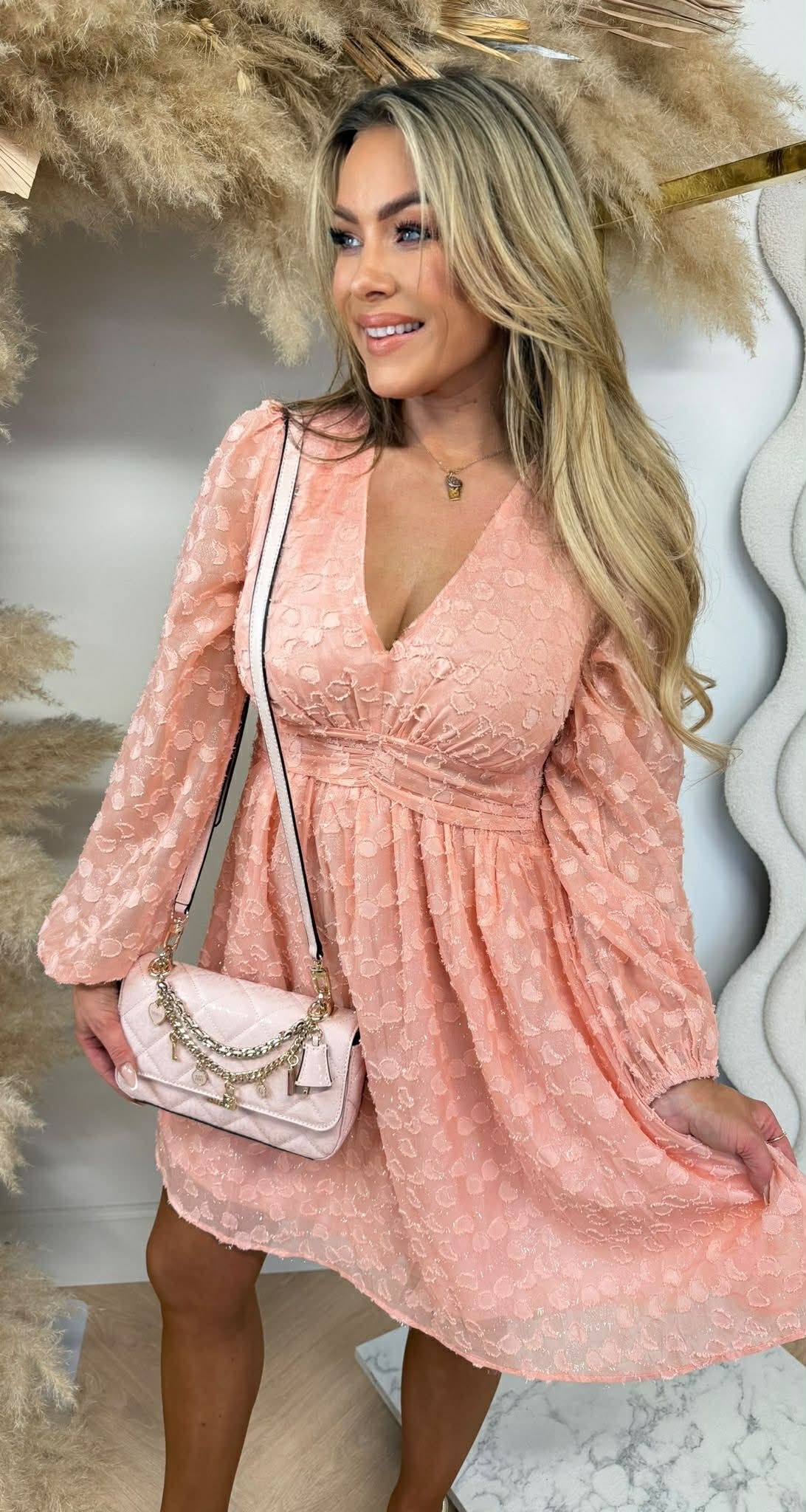 CUTY SHINE DRESS 5430 PEACH