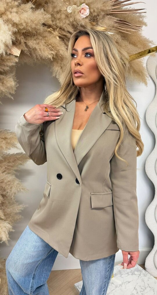 IRIS OVERSIZED BLAZER TAUPE