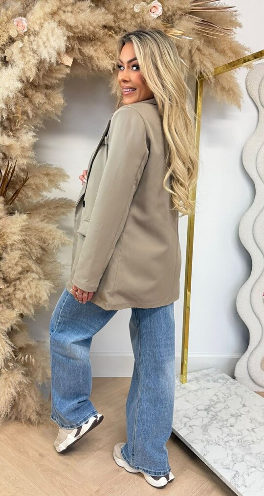 IRIS OVERSIZED BLAZER TAUPE