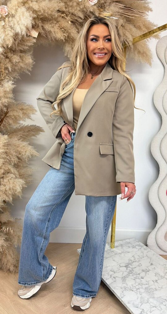 IRIS OVERSIZED BLAZER TAUPE