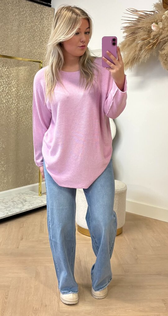 KIMMY SOFT LONG TOP LILA