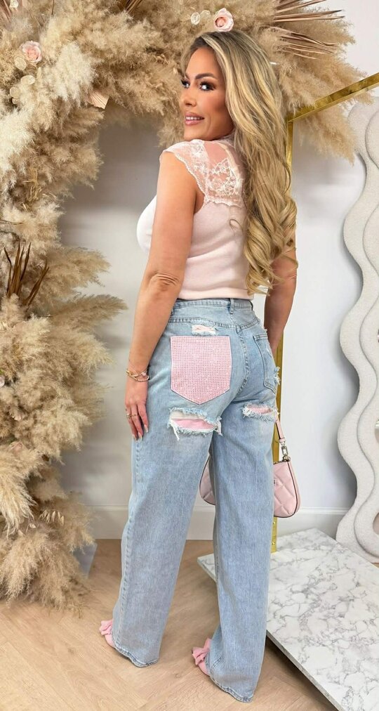 LACE CUTE TOP 6031 LIGHTPINK LACE CUTE TOP 6031 LIGHTPINK