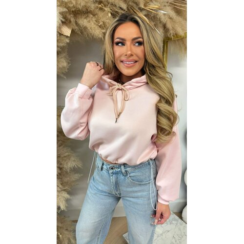 STYLE CROPPED HOODIE PINK