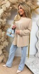 KIMMY SOFT LONG TOP BEIGE KIMMY SOFT LONG TOP BEIGE