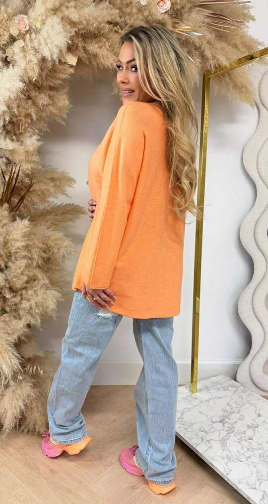 KIMMY SOFT LONG TOP ORANGE