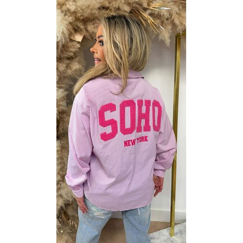 SOHO STRIPE BLOUSE PINK