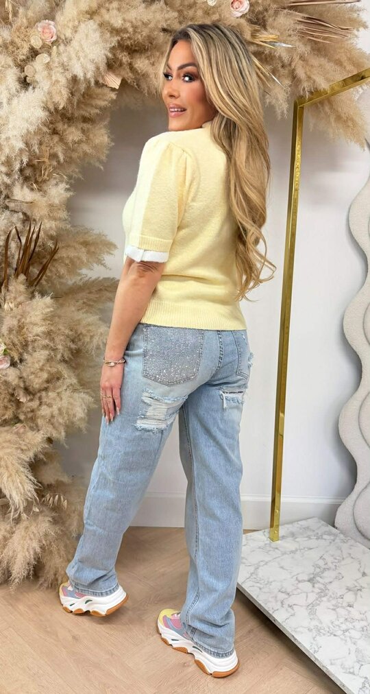 BY SWAN KNITTED SCHULP TEE 671 BUTTERYELLOW BY SWAN KNITTED SCHULP TEE 671 BUTTERYELLOW