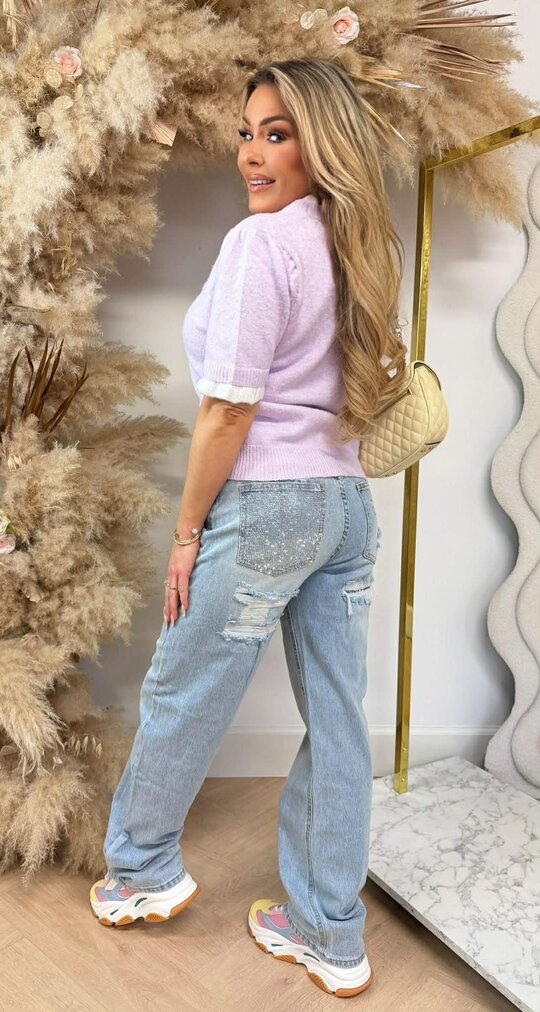 BY SWAN KNITTED SCHULP TEE 671 LILA BY SWAN KNITTED SCHULP TEE 671 LILA