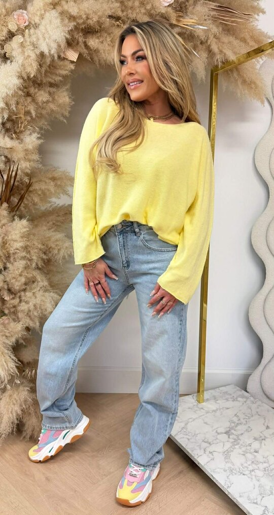 KIMMY SOFT LONG TOP YELLOW